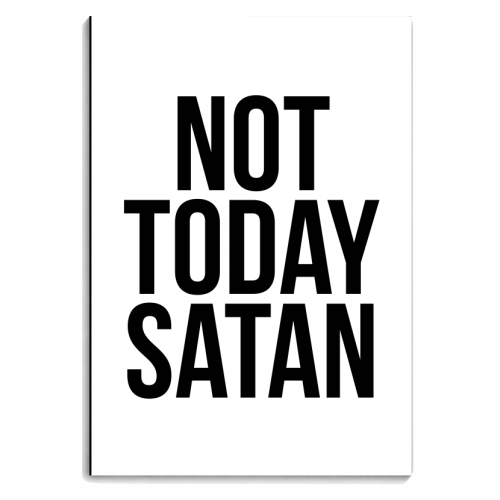 Not Today Satan - personalised A4, A5, A6 notebook by Toni Scott