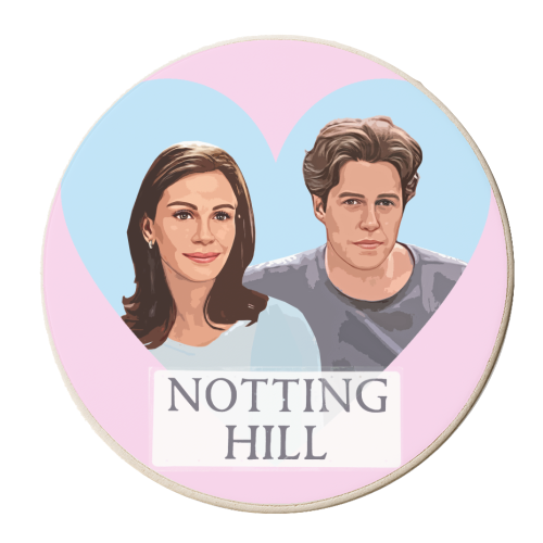 Notting Hill Heart - personalised beer coaster by DOLLY WOLFE