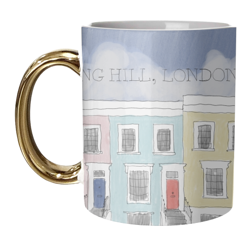 Notting Hill, London - unique mug by charlotte blunden