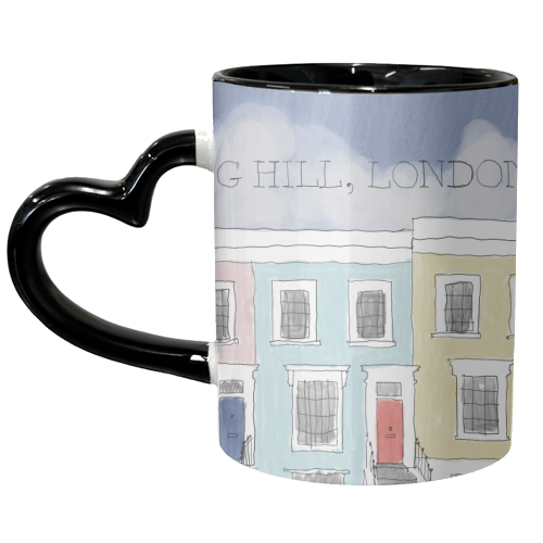 Notting Hill, London - unique mug by charlotte blunden