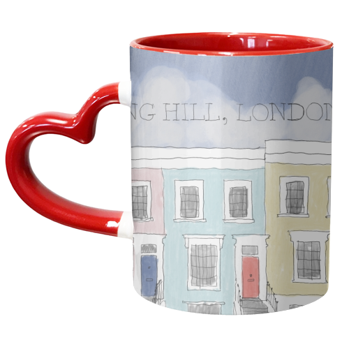 Notting Hill, London - unique mug by charlotte blunden