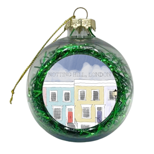 Notting Hill, London - xmas bauble by charlotte blunden