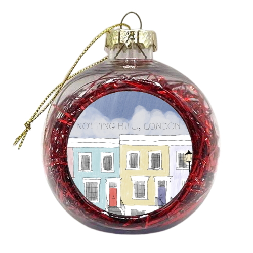 Notting Hill, London - xmas bauble by charlotte blunden