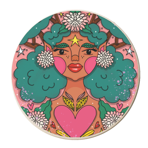 NOVEMBER'S CHILD - personalised beer coaster by Nichola Cowdery