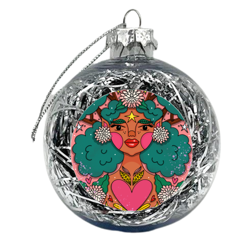 NOVEMBER'S CHILD - xmas bauble by Nichola Cowdery