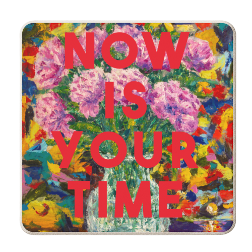 Now Is Your Time - personalised beer coaster by The 13 Prints