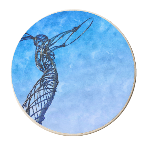 Nuala with the Hula, Belfast - personalised beer coaster by AP