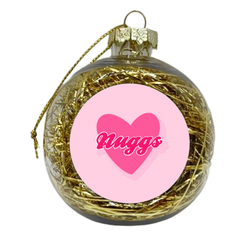 Nuggs - I love Chicken Nuggets - xmas bauble by Hollie Mills
