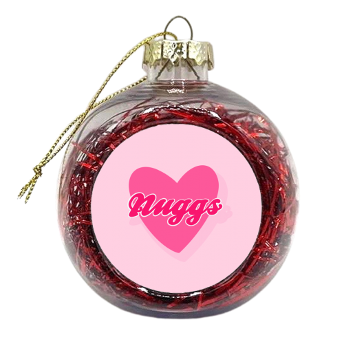 Nuggs - I love Chicken Nuggets - xmas bauble by Hollie Mills