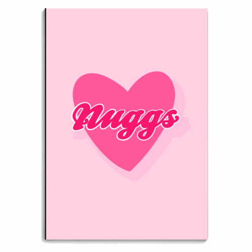 Nuggs - I love Chicken Nuggets - personalised A4, A5, A6 notebook by Hollie Mills