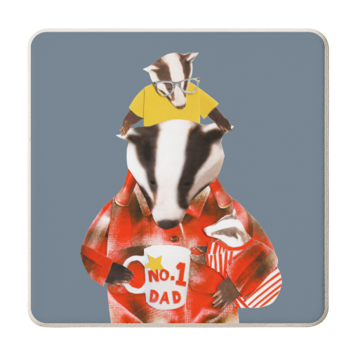 Number 1 Dad - personalised beer coaster by Chimps Tea Party