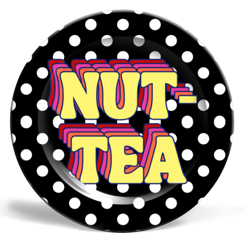 Nut-Tea - ceramic dinner plate by Nida Designs