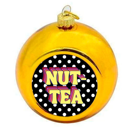 Nut-Tea - colourful christmas bauble by Nida Designs