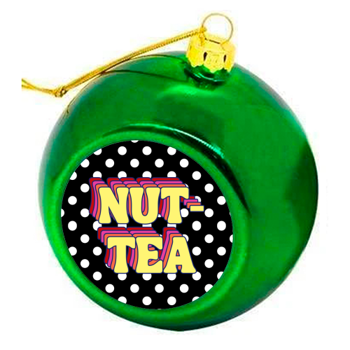 Nut-Tea - colourful christmas bauble by Nida Designs