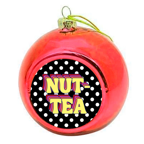 Nut-Tea - colourful christmas bauble by Nida Designs
