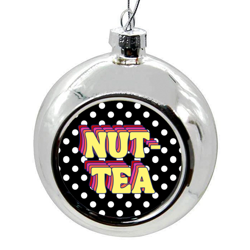 Nut-Tea - colourful christmas bauble by Nida Designs