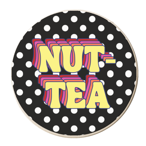 Nut-Tea - personalised beer coaster by Nida Designs