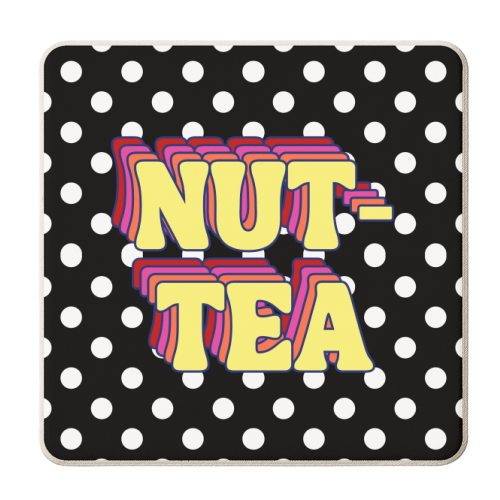 Nut-Tea - personalised beer coaster by Nida Designs