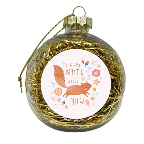 Nuts About You - xmas bauble by Hello Acorn