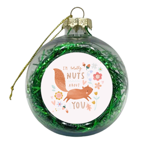 Nuts About You - xmas bauble by Hello Acorn