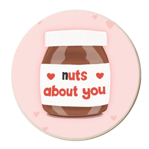Nuts About You - personalised beer coaster by Sydney Jo Designs