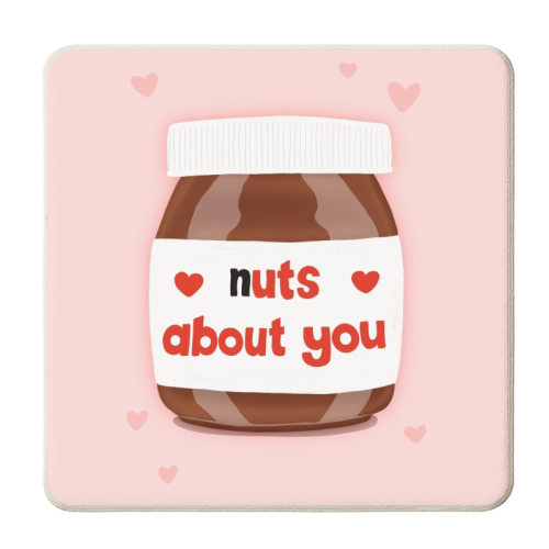 Nuts About You - personalised beer coaster by Sydney Jo Designs