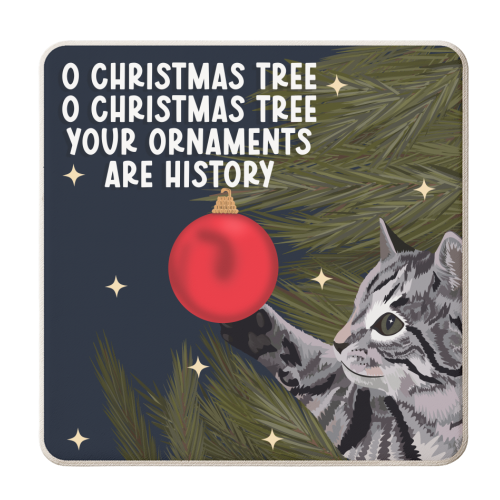 O Christmas Tree - personalised beer coaster by Pink and Pip