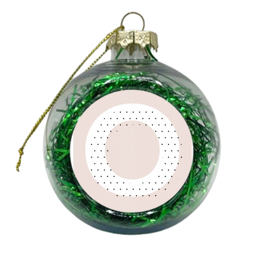 O Polka Dot Initial - xmas bauble by Toni Scott
