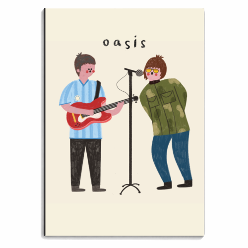 Oasis Illustration Art - personalised A4, A5, A6 notebook by AbiGoLucky