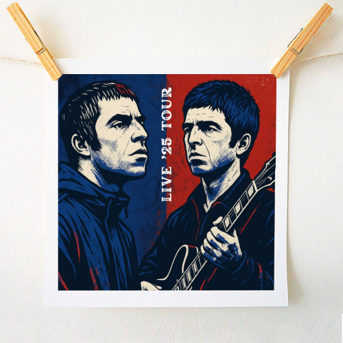 Oasis. Live 25' Reunion Tour - A1 - A4 art print by Faith Mercer