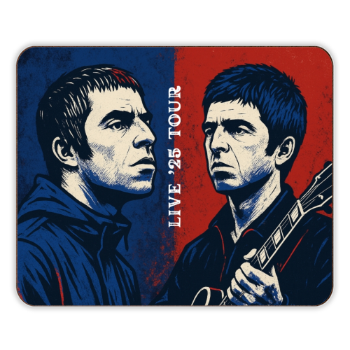 Oasis. Live 25' Reunion Tour - designer placemat by Faith Mercer
