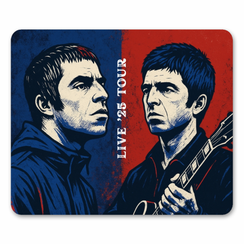 Oasis. Live 25' Reunion Tour - mouse mat by Faith Mercer