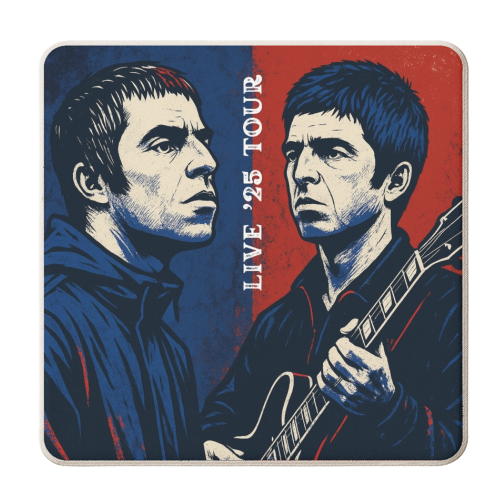 Oasis. Live 25' Reunion Tour - personalised beer coaster by Faith Mercer