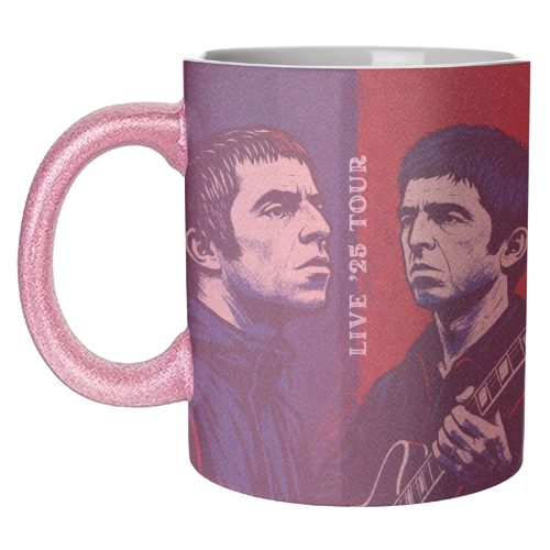 Oasis. Live 25' Reunion Tour - unique mug by Faith Mercer