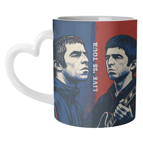 Oasis. Live 25' Reunion Tour - unique mug by Faith Mercer