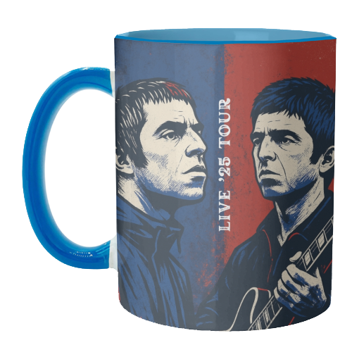 Oasis. Live 25' Reunion Tour - unique mug by Faith Mercer