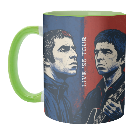 Oasis. Live 25' Reunion Tour - unique mug by Faith Mercer