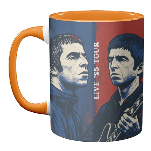 Oasis. Live 25' Reunion Tour - unique mug by Faith Mercer