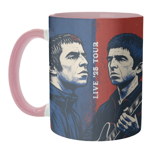 Oasis. Live 25' Reunion Tour - unique mug by Faith Mercer
