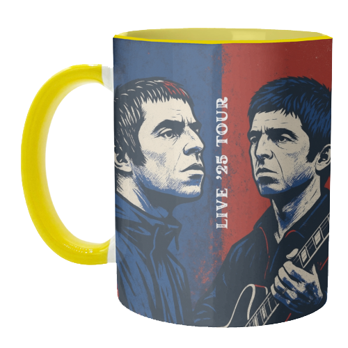 Oasis. Live 25' Reunion Tour - unique mug by Faith Mercer