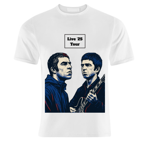 Oasis. Live 25' Reunion Tour - unique t shirt by Faith Mercer