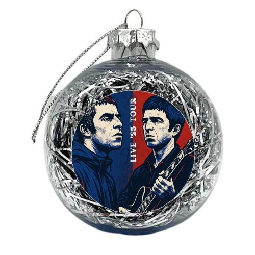 Oasis. Live 25' Reunion Tour - xmas bauble by Faith Mercer