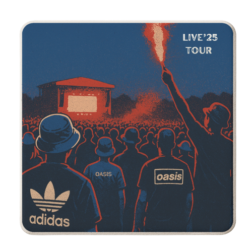 Oasis. Live'2025 - personalised beer coaster by Faith Mercer