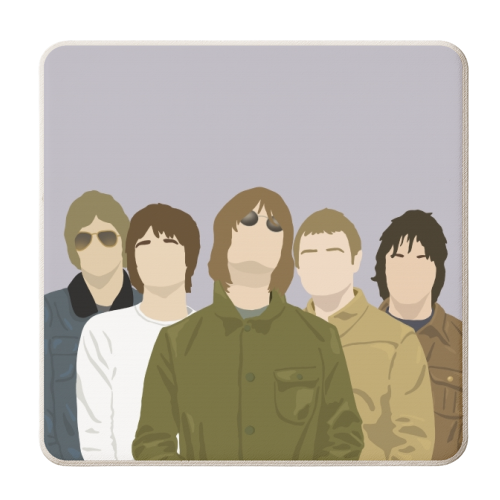 Oasis - personalised beer coaster by Cheryl Boland