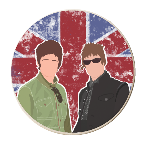 Oasis - personalised beer coaster by Rock and Rose Creative