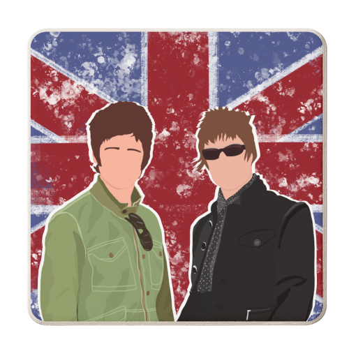 Oasis - personalised beer coaster by Rock and Rose Creative