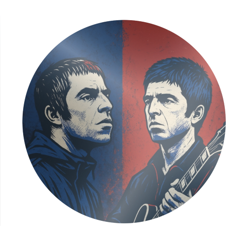Oasis Reunion 2025 - Circle Sticker by Faith Mercer