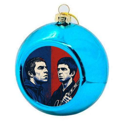 Oasis Reunion 2025 - colourful christmas bauble by Faith Mercer