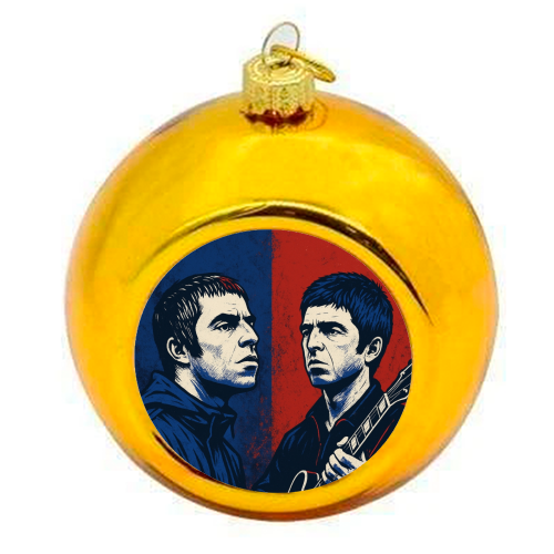 Oasis Reunion 2025 - colourful christmas bauble by Faith Mercer