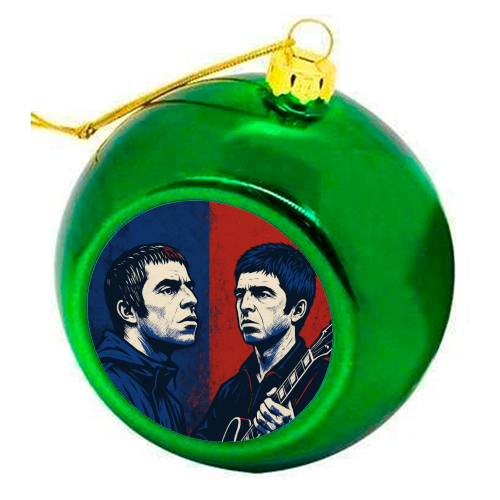 Oasis Reunion 2025 - colourful christmas bauble by Faith Mercer